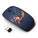 Produktbild KOOLmouse [ Optische 2.4G kabellos Maus ] [ Fox Tail Animal Forest Fairytale White Red Art ]