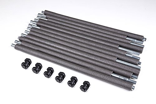 Hop-Sport Gartentrampolin 244, 305, 366, 430, 490 cm Komplettset inkl. Innennetz Leiter Wetterplane Bodenhaken Blau - 8