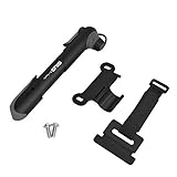 SICOOO Mini Pompa Bicicletta-Multifunzionale Pompa bici Adatta Presta & Schrader (Valvola Reversibile) Pompa per gomme per bici da strada, MTB e BMX