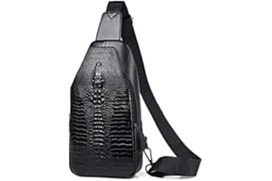 Hebetag Leder Sling Bag Wandern Daypack für Männer Frauen Outdoor Reisen Camping Angeln Crossbody Schulter Brust Rucksack Rucksack