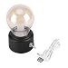 Produktbild VBESTLIFE Kreative Retro LED Nachtlicht USB aufladbare Nachttischlampe Lampe(schwarz)