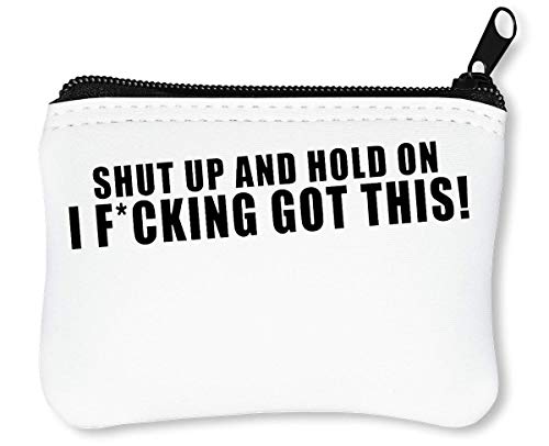 Preisvergleich Produktbild Shut Up Hold On Car Sticker Reißverschluss-Geldbörse Brieftasche Geldbörse