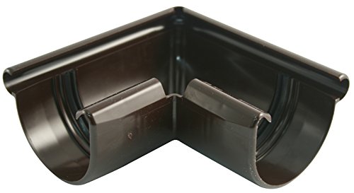 Preisvergleich Produktbild Marley Dachrinnen Aussenecke 90° braun halbrund 75