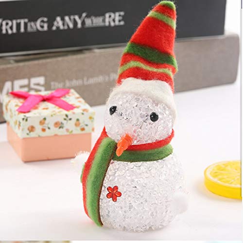 JR%L 2 Confezioni Cattivo di Natale Regali, Dare Via Amiche Acrilico Albero di Natale Giocattoli Incandescenti LED Lampeggiante Colorato Luce Notturna-a 5.5x12.5cm