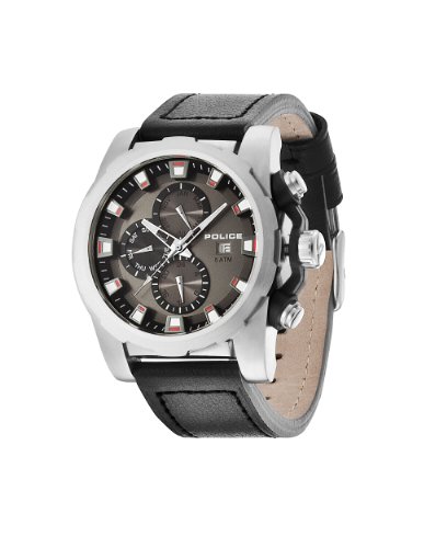 Police Herren-Armbanduhr XL SPEEDSTER Analog Quarz Leder PL.13928JS/61 Police Herren-Armbanduhr XL SPEEDSTER Analog Quarz Leder PL.13928JS/61