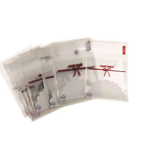 Generic 100pcs Spitze Selbstklebendes Cookie Süßigkeiten Geschenkbeutel Geburtstag - 3