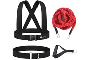 YNXing Cavo di Accelerazione per l'acceleratore del Trainer di Resistenza Dinamica per Allenamento di Resistenza per Migliorare Forza, Potenza e Agilità