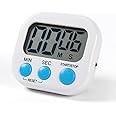 R-TEK Digital Kitchen Timer & Stopwatch, Countdown Large Digits, Loud Alarm, Magnetic Stand Round for Cooking (Battery Included)
