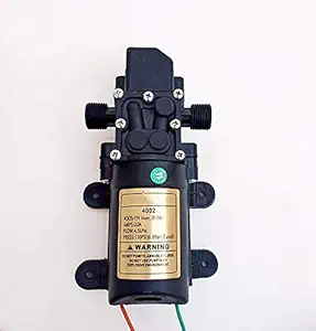 superbobi 12V DC Fresh Water Pump 12 Volt Diaphragm Pump Self Priming Sprayer Pump with Pressure Switch 4.5 L/Min 1.2 GPM 110 PSI Adjustable for RV Camper Marine Boat Lawn Caravan