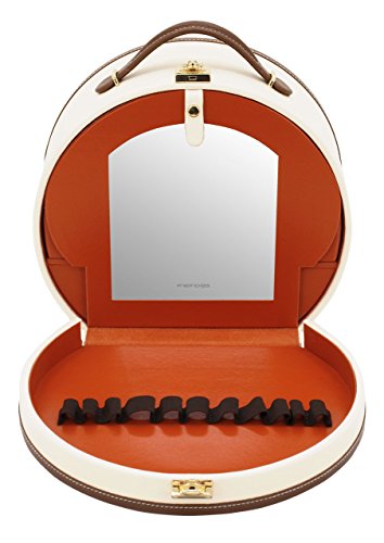 Friedrich|23, Schmuck- und Make-Up-Koffer, Feinsynthetik, 26 x 14 x 22,5 cm, Klickverschluss, Mit Spiegel, Ascot - 3