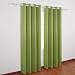 Deconovo Eyelet Curtains Ready Made Room Darkening Thermal Insulated Ring Top Blackout Curtains for Living Room with Backside Silver Backing to Reflect Sunlights 46 Width x 90 Drop Light Green 1 Pair