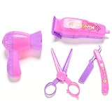 Vi.yo 4 pcs Niñas Regalos Ceja Razor Secador de Pelo Tijeras para Barbies...