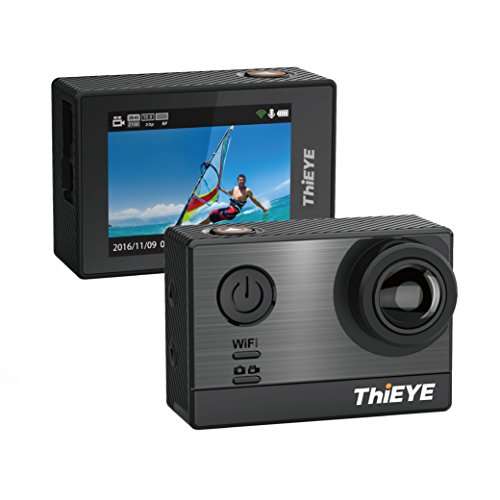 ThiEYE-T5E-4K-Action-Kamera-Sportkamera-60m-Wasserdicht-Wifi-Webcamera-Full-HD-1080p-16MP-mit-170Weitwinkel-20-LCD-Schirm-Action-Cam-mit-2-Batterien