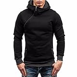 Kapuzenpullover Herren Longra Herren Langarm Slim Fit Hoodie...
