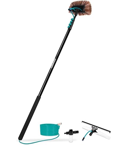 Detercenter Asta Telescopica Alluminio 6 Metri - Per Pulire Finestre, Pannelli Solari E Soffitti