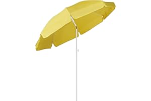 Sekey Sonnenschirm| Strandschirm für Balkon Garten & Terrasse | Neigungswinkel und Höhe verstellbar,UV-Schutz bis UPF 50+, knickbar, Sonnenschutz