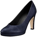 Gepolsterte Lederdecksohle Gabor Shoes Damen Fashion Pumps, Blau (Marine (Natur)), 41 EU