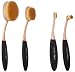 Puna Store Oval Brush Set, Black/Gold, 4 Pieces RS.375.00