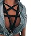 Produktbild MERICAL Sexy Frauen Mädchen Applikationen aushöhlen elastischen Käfig BH Bandage Riemchen Halter BH(M,Schwarz)