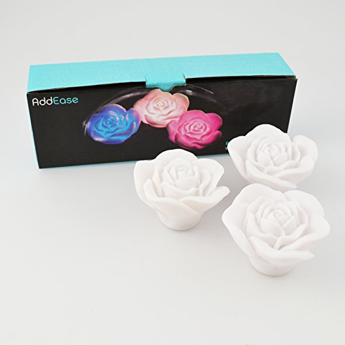 The Discovery Store Rose Bath Glows Set of 3. Water Activated Floating Bath Lights. Relaxing by