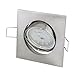 Produktbild LED Einbaustrahler Set inkl. GU10 5Watt LED Leuchtmittel warmweiß, 430 Lumen eckig Quadratisch Einbaurahmen Einbauspot Spot Lampe Licht Deckenlampe