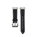 Produktbild For Fitbit Ionic luxury leather strap,Luxury Leather Band Bracelet Watch Band For Fitbit Ionic (Schwarz)