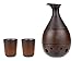 Produktbild Sake Set "Naomi" aus Keramik Matt Braune Glasur