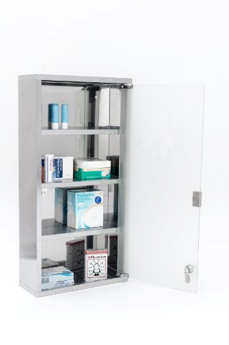 Intercube 75x30cm Design Medizinschrank Arzneischrank Edelstahl XXXL - 7