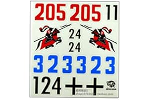 HENG LONG Henglong Scala 1/16 tedesco King Tiger Rc Tank 3888A Decorazione Decalcomania Pezzo di ricambio