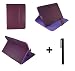 Produktbild Lila PU Lederner Tasche Case Hülle für Lenovo ThinkPad 18382DG 10.1" 10.1 Zoll Inch Tablet-PC + Stylus Stift (schutztasche / decken / cover / stehen / violett / purpur)