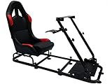 FK-Automotive Game Seat Spielsitz fr PC und Spielekonsolen Kunstleder schwarz/rot - 