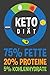 Produktbild Keto Diät 75% Fette 20% Proteine 5% Kohlenhydrate: Heilkost, Hungerkur Notizblock und Tagebuch zum Schreiben in / ca.DIN A5 einzigartiges Tagebuch / ... liniertes Seitenblätter / Low Carb, Ketogen