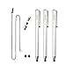 Produktbild 3 x Stylus Stift | iKross Universal 3er- Pack Stylus Pen Eingabestift mit Ersatzspitze / Anhängern für Touchscreen Smartphone Tablet - Silber