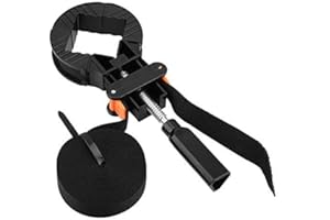 AUNMAS Abrazadera de correa de banda de 6M Abrazadera de esquina 4 mordazas Soporte de marco de imagen Herramienta de carpintería de encuadernación ajustable