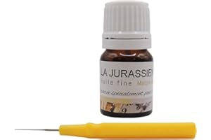 KD89 La Jurassienne Uhrmacheröl speziell für Pendelwaren + Ölspieß, grob