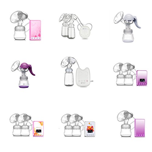 MagiDeal Handmilchpumpe + Trockenständer für Flaschen – Farbe1 - 3
