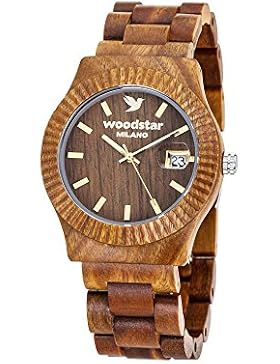 Holzuhr Sandelholz Grün–Typ secoya | Woodstar®–Uhren Armbanduhr und Zubehör in Echtholz Natur | Kollektion...