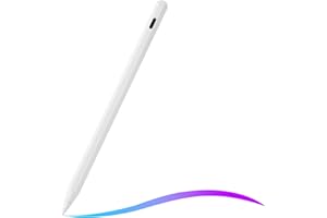 PINKCAT Lapiz para Tablet, Lapiz Tactil de Recarga Rápida de 5 Minutos, con Rechazo de Palma & Adsorción Magnética & Detección de Inclinación, Compatible con Lápiz para iPad 2018-2022 (Blanco)