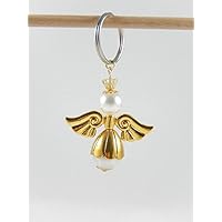 Engelanhänger Schutzengelanhänger Schlüsselanhänger gold Taschenbaumler Schutzengel Anhänger