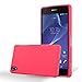 Produktbild Cadorabo Hülle für Sony Xperia Z1 - Hülle in Frost ROT – Handyhülle aus TPU Silikon im matten Frosted Design - Silikonhülle Schutzhülle Ultra Slim Soft Back Cover Case Bumper