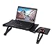 Price comparison product image Krispich Adjustable Laptop Table, Foldable Computer Desk, Laptop Stand Holder, Portable Table with Mouse Board for Bed Tray, Reading Bracket (B)