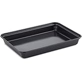 Tower T943011HG32 20cm Brownie Pan Made in Aluminised Steel with Non-Stick Coating, Black