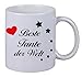 Produktbild Netspares 118863306  Kaffee Tasse Becher"Beste Tante der Welt" Geschenk Geburtstag Liebe Familie Weiß