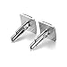 FACILLA® Men's Vintage Silver Square Cufflinks- Retro Etched Edge Design Cuff Links
