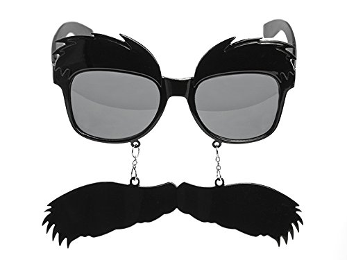 Party Brille mit Bart und Augenbrauen