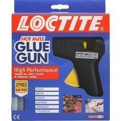 Loctite Heißkleber Klebepistole Verschied. oberflächen mit 2 Klebestifte Ref 639711