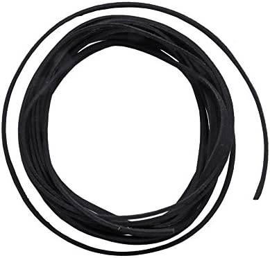 4 Metres of Cord Flat Lace Suede Look Suedine Black 3x1,5 mm – Free Delivery – Creation Pearl