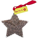 Star - 'You're A Star' Chocolate Star. From the Belgian Milk Chocolate 'ButtonChocs' Gift range.