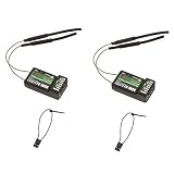 Diseno Ultra ligero. 2Pcs 2.4G Flysky FS-iA6B 6Ch Receptor PPM Salida con iBus Puerto Compatible Flysky i4 i6 i10 Transmisor