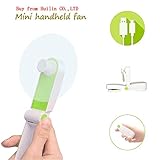 mini lüfter 270 ° verstellbares Design: Einzigartige Bedienung von 0 ° bis 270 °, stehend von Hand oder auf dem Schreibtisch sitzend, weit verstellbarer Winkel, klein und fein